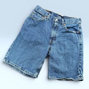 Levi's 550 Relaxed Fit Shorts Men 32 Blue Denim Jeans Medium Wash Classic Style